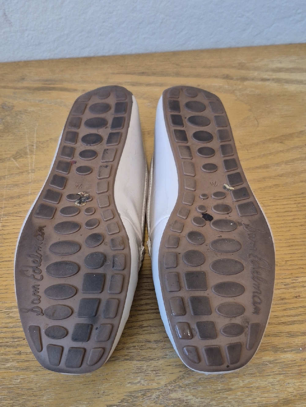 Sam Edelman Creme Rose Tucker Penny Loafer Sz 7.5 Good Condition - Picture 9 of 11